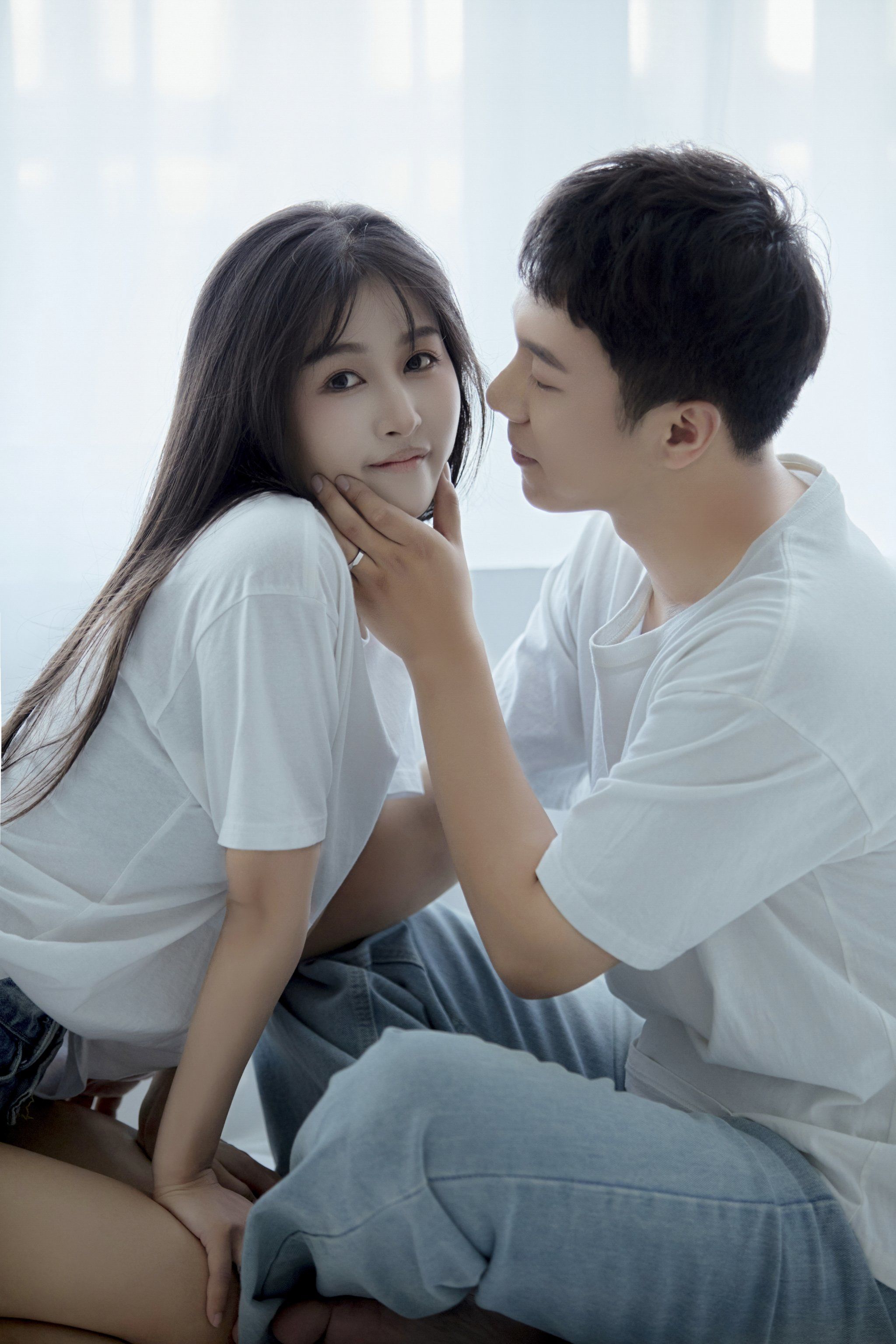 超甜的韩系居家情侣照 我想和你在一起