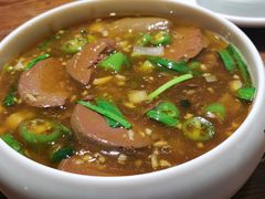 韭菜炒鸭血-七菜馆·东北菜·蒸饺(文体路店)