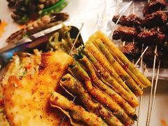 烤干豆腐卷-特色油边心管烤串