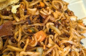 Sautéed Pancake with Mushroom and Pork Sauce