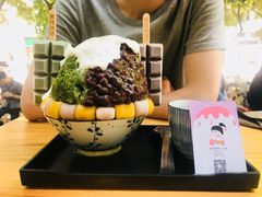 抹茶生乳かき氷-WONDER ICE 萬得冰田(建設路总店)
