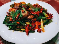 蒜苗炒腊肉-哈尔滨阳光饺子园(阳光花园店)