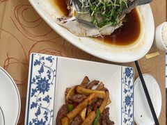 杏鲍鱼菇炒牛柳-水乡人家私房菜(逢简店)