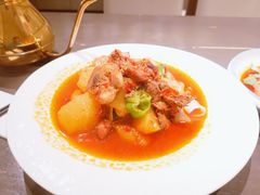 沙湾大盘鸡-西域盛宴烧烤新疆菜清真餐厅(古美店)