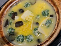 荠菜虾丸煲-调鼎居·手工淮扬菜