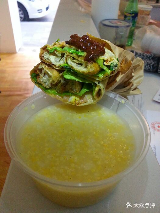 煎饼小米粥套餐