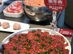 藤椒嫩牛肉-为什么牛潮汕牛肉火锅(中信广场店)