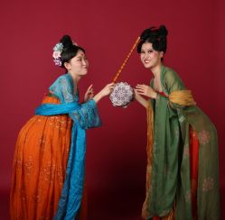 -后宫·古装汉服京剧儿童亲子全家福摄影