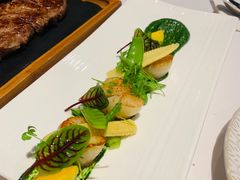 香煎澳洲扇贝/绿芦笋/混合香料泥-L'Arome芳芳法国餐厅(仙林金鹰店)