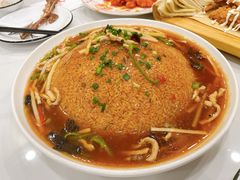 鱼香肉丝扒锅巴-雅酌园百姓菜馆(颐和路店)