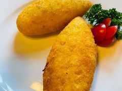 蘑菇馅土豆饼-老井俄式餐厅