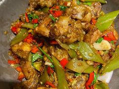 嫩仔姜炒牛蛙-吃饭皇帝大土家民族菜(正大广场店)