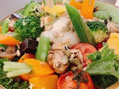 胡同田园温泉蛋烤炙蔬菜沙拉-玲婧胡同·生日蛋糕·餐厅(嘉里城店)