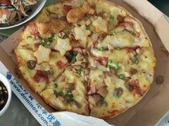 黑松露风味菌菇鸡肉比萨-达美乐比萨(上元大街店)