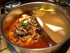 鲜牛杂鸳鸯锅-左庭右院鲜牛肉火锅(新梅广场店)