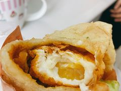 爆浆炸蛋-小红车炸蛋葱油饼
