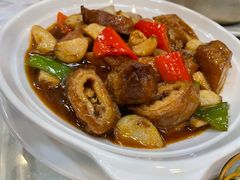 大蒜烧猪大肠-老妈私房菜