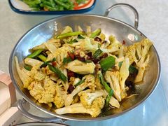 干锅焗花菜-丫口花园餐厅·融合菜