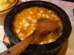 鸡汤虾仁豆腐-绿茶餐厅(松江万达店)
