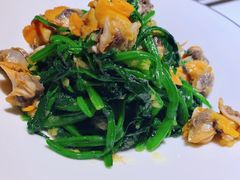菠菜拌毛蛤蜊-味莊·青岛菜(云霄路店)