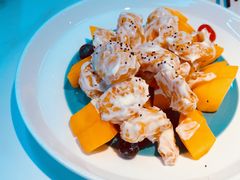 芒果芥末虾丸子-园里前·10年私厨·福建菜(台江万达鳌峰洲店)