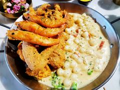 炸鸡配奶油年糕-HOTISLAND海鸡岛·韩国料理(江南西店)