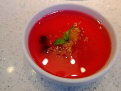 鲜火龙果冰粉-老佛爷铜炉蛙锅(海岸城店)