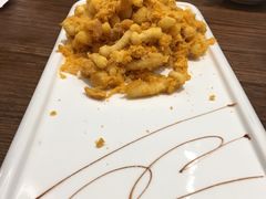 蛋黄肉松焗白玉蘑-北李妈妈菜·虾爬子大锅贴(贵和店)