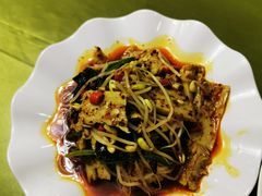 菠菜豆芽拌面筋-新疆红柳花餐厅(新洲店)