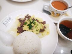 姜葱牛肉饭套餐-细拥竹升面(花城汇店)