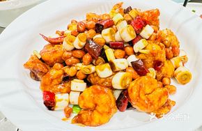 Kung Pao Chicken and Tiger Shrimp