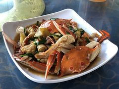 姜葱炒花蟹-七鲜渔港美食餐厅(巽寮湾海景店)