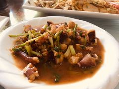 葱爆八爪鱼-金海湾海鲜排档(朱家尖店)