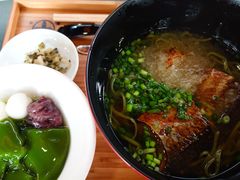 抹茶煎鱼荞麦面-中村藤吉(本店)