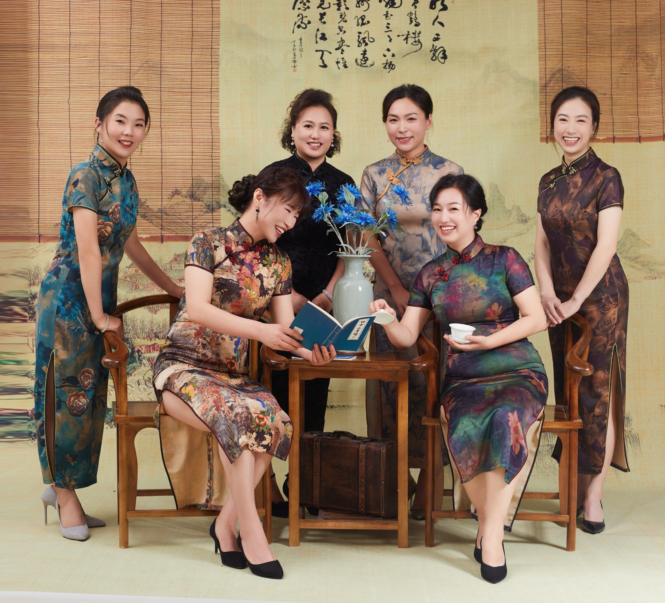 多人闺蜜照 旗袍写真 闺蜜旗袍