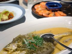 雪菜蒸野生大黄鱼-麟1929(外滩店)