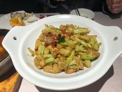 干锅有机花菜-千百味红餐厅·江西菜(绿地双子塔店)