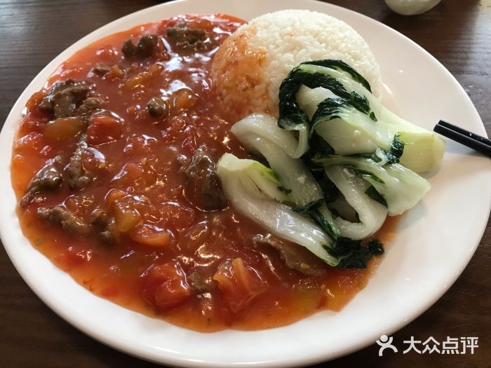 匠二港式餐飲番茄牛肉飯圖片