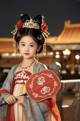-唐小主古装儿童摄影馆·儿童汉服妆造·摄影跟拍