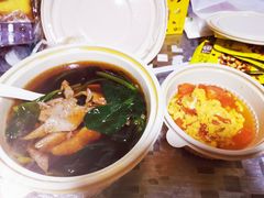 菠菜猪肝汤-奎元馆.百年奎元.非遗传承(西湖边的解放路店)