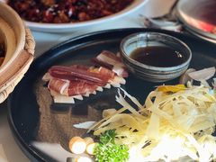 三年金钱火腿配大理手撕乳扇-泓0871臻选云南菜·味庄