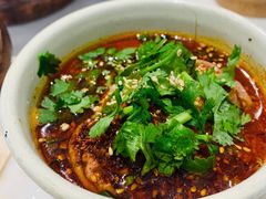 冒脑花-成都你六姐·牛肉冒菜·麻辣香锅(长泰广场店)