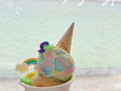 彩虹冰淇淋-抱抱地球咖啡馆(国家海洋博物馆店)