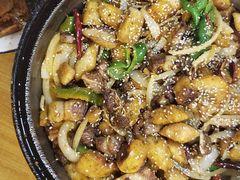 羊排炕锅肉（80元）-老钟家烤羊排·敦伊阁清真餐厅胡羊焖饼