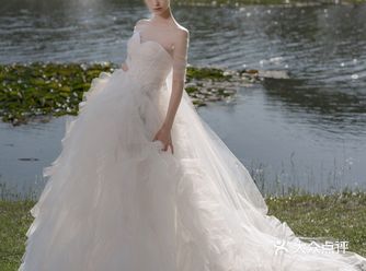 被天使吻过‍♀️褶裥仙女婚纱礼服太香了