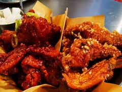 炸鸡翅一半一半-富乐满韩国正宗炸鸡韩国料理(虹泉路店)