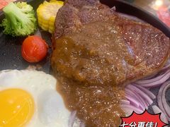 铁板肉眼牛扒-添利·香港茶餐厅·下午茶(雪象店)