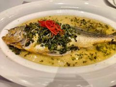 雪菜蒸大黄鱼-上海老饭店(北京分店)