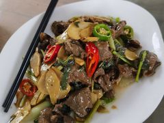 子姜炒牛肉-水库河鲜村