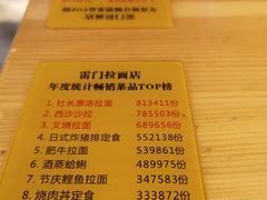 菜单-雷门拉面店(新光天地店)